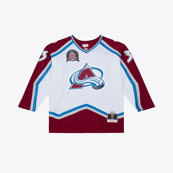 Colorado Avalanche Patrick Roy White 1995 Power Play Jersey