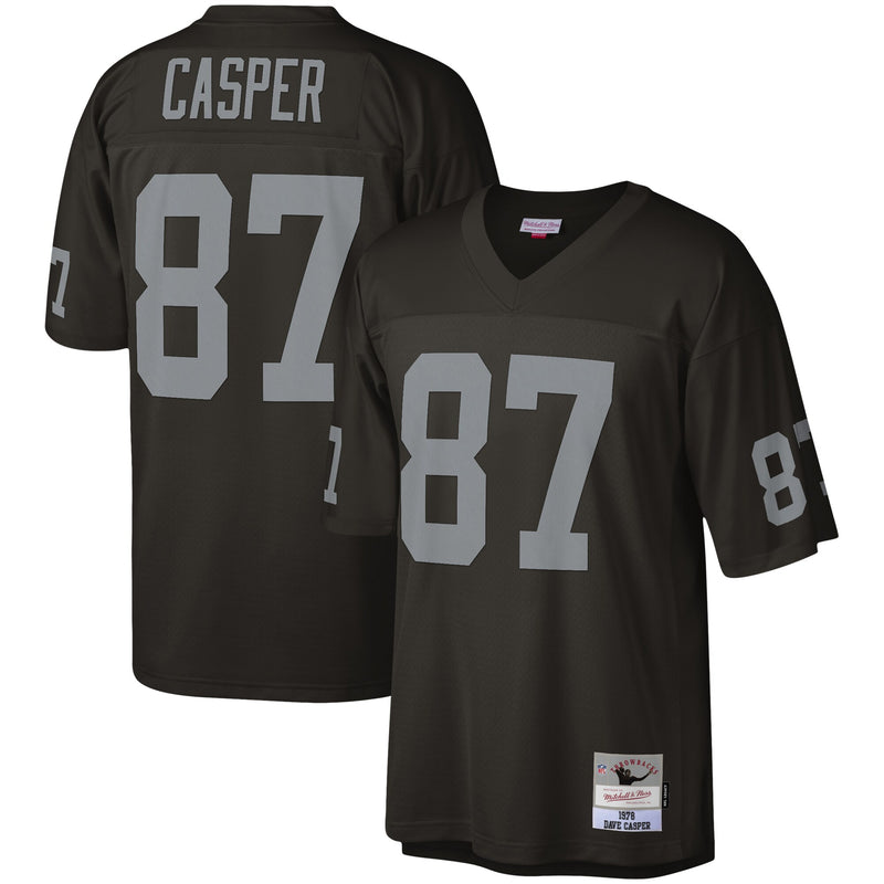 Las Vegas Raiders Dave Casper Black Legacy Replica Jersey