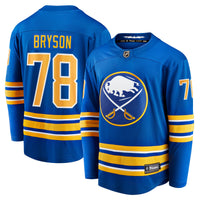 Buffalo Sabres Jacob Bryson Royal Home Breakaway Player Jersey