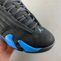 Low Top Sneakers, University Blue Black Colorway, Lace Up Design, Casual Gift for Sneaker Fans