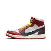Basketball Shoes, White Black Red Colorway, Retro, High Top, Lace Up Design, Casual Gift for Shoe Lovers