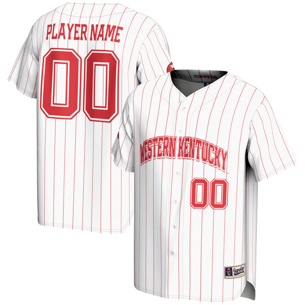 Western Kentucky Hilltoppers NIL Pick-A-Player Lightweight Baseball Jersey - White