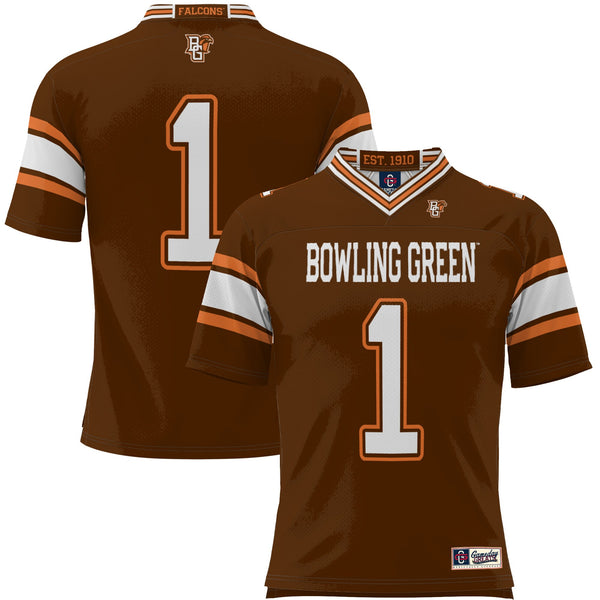 #1 Bowling Green St. Falcons Endzone Football Jersey - Brown