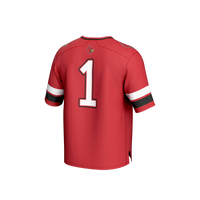 #1 Louisville Cardinals Lightweight Collegiate Football Fashion Jersey - Red