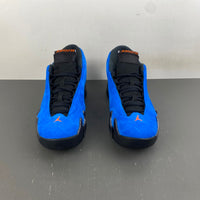 Retro Basketball Shoes, Royal Blue Black Colorway, Lace Up Design, Casual Gift for Shoe Lovers