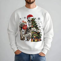 Skeleton Christmas Tree Sweater, Sorta Merry Sorta Scary Sweatshirt, Spooky Holiday Crewneck, Creepy Christmas Pullover, Spooky Present