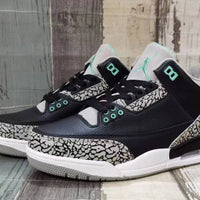 Sneakers, Black Green Colorway, Lace Up Design, Casual Gift for Sneaker Fans