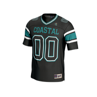 Coastal Carolina Chanticleers NIL Lightweight Collegiate Football Fashion Jersey - Black