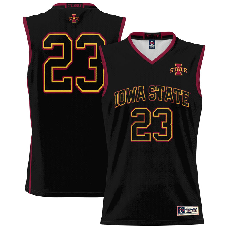 #23 Iowa State Cyclones Lightweight Basketball Jersey - Black