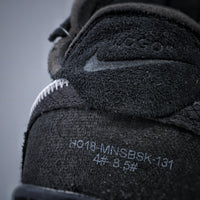 Low Top Sneakers, Black Colorway, Lace Up Design, Casual Gift for Sneaker Fans