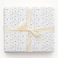 Modern Winter Holiday Gift Wrap, Pastel Snowflake Wrapping Paper, Delicate Snowflake Wrapping Paper, Adorable Christmas Present Paper Roll