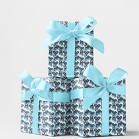 Whiskers and Wit Breed Gift Wrap, Schnauzer Dog Wrapping Paper, Adorable Pet Lover Wrapping Paper, Birthday Christmas Gift Wrapping Paper Roll