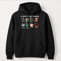 Humorous Labor and Delivery Christmas Hoodie, 12 Days of L&D Nurse Hoodie, Holiday Healthcare Sweatshirt, L&D Nursing Hooded Pullover Present