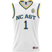 #1 North Carolina A&T Aggies Lightweight Basketball Jersey - White