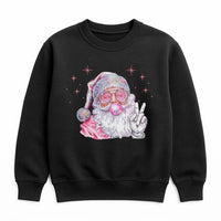 Bubblegum Christmas Sweatshirt, Retro Disco Santa Sweatshirt, Festive Disco Holiday Crewneck, Vintage Xmas Pullover, Disco Santa Sweatshirt