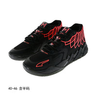Low Top Sneakers, Black Red Colorway, Casual Gift for Sneaker Fans