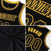 Custom Basketball Jersey - Black Neon Green-White Authentic Throwback