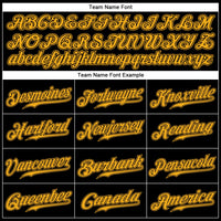 Custom Baseball Jersey - Black Gold Authentic