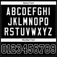 Custom Football Jersey - Black Black-White Mesh Authentic