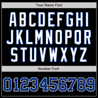 Custom Baseball Jersey - Black Royal-White Authentic