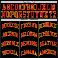 Custom Basketball Jersey - Black Red-Gold Authentic Throwback
