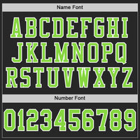 Custom Football Jersey - Black Neon Green-White Mesh Authentic