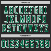 Custom Football Jersey - Black Kelly Green-White Mesh Authentic