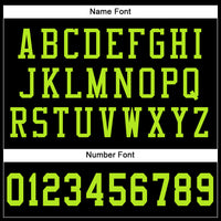 Custom Football Jersey - Black Neon Green Mesh Authentic