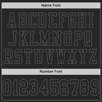 Custom Football Jersey - Black Steel Gray Mesh Authentic