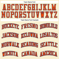 Custom Basketball Jersey - Cream Orange-Royal Authentic Throwback