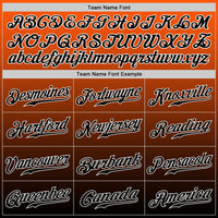 Custom Baseball Jersey - Orange Black-White Authentic Fade Fashion