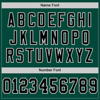 Custom Football Jersey - Green Black-White Mesh Authentic