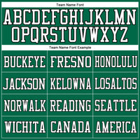 Custom Football Jersey - Kelly Green White-Black Mesh Authentic