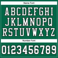 Custom Football Jersey - Kelly Green White-Black Mesh Authentic