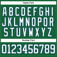 Custom Hockey Jersey - Kelly Green White-Royal Lace Neck