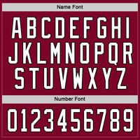 Custom Hockey Jersey - Maroon White-Black
