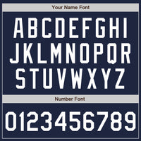 Custom Baseball Jersey - Navy White Authentic