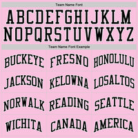 Custom Basketball Jersey - Light Pink Black-White Authentic Throwback