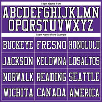 Custom Football Jersey - Purple Black-White Mesh Authentic