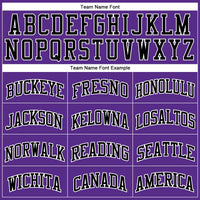 Custom Basketball Jersey - Purple Black-White Authentic Throwback