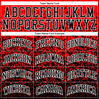 Custom Basketball Jersey - Red Black-White Round Neck Sublimation Uniform