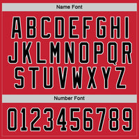 Custom Hockey Jersey - Red Black-White