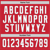 Custom Hockey Jersey - Red White-Gray