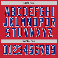 Custom Hockey Jersey - Red Royal-White