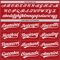 Custom Baseball Jersey - Red White Authentic
