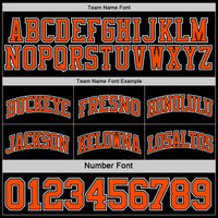 Custom Basketball Jersey - Reversible Black Orange-White Double Side Sublimation Set