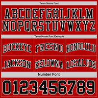 Custom Basketball Jersey - Red Black-White Reversible Double Side Sublimation Set