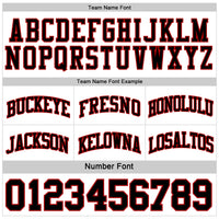 Custom Basketball Jersey - Red Black-White Reversible Double Side Sublimation Set