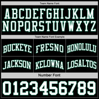 Custom Basketball Jersey - Reversible Black White-Kelly Green Double Side Sublimation Set