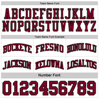 Custom Basketball Jersey - Reversible Maroon White-Black Double Side Sublimation Set